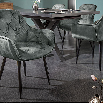 Stolička 41180 Milano Zamat Šedozelená