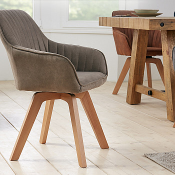 Stolička 41314 Livorno Mikrofaser Vintage Taupe