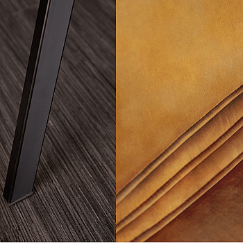 Stolička 41318 Žltá - Zamat