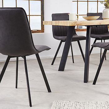 Stolička 41403 Aston Mikrofaser Šedá