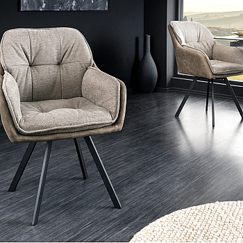 Stolička 41662 Lounger Vintage Taupe - otočná