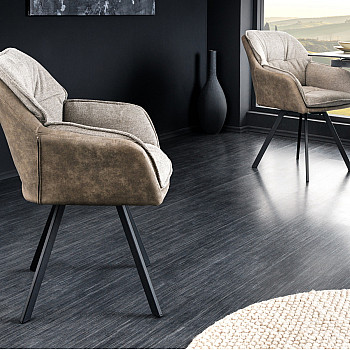 Stolička 41662 Lounger Vintage Taupe - otočná