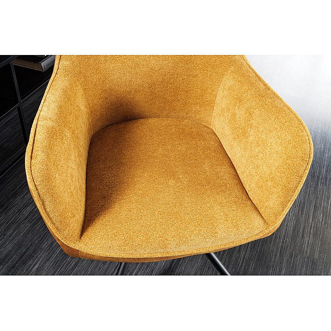 Stolička 44157 Verona látka Svetlo Žltá + Zamat