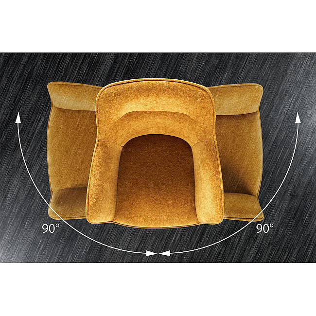 Stolička 44157 Verona látka Svetlo Žltá + Zamat