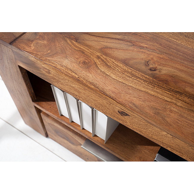 TV-skrinka 37892 135cm Masív drevo Sheesham/Palisander