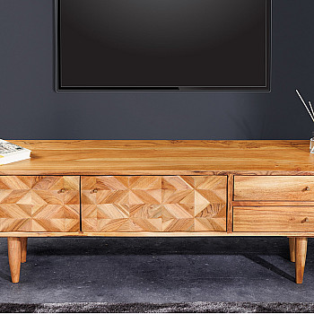 TV-skrinka 43736 Alpine 145cm Drevo Acacia Honey