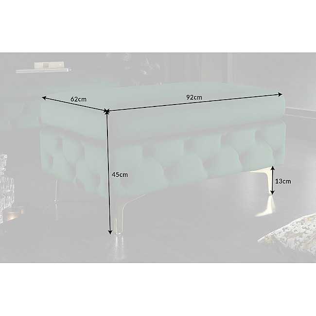 Taburetka 39611 Modern Barock Zamat Smaragdovozelená