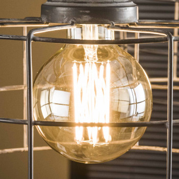 Filament LED žiarovka 84-66 Ø9,5cm Amber glass