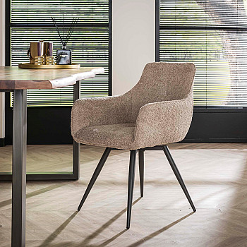 Stolička 45-22 Bouclé Látka Sand - Piesková