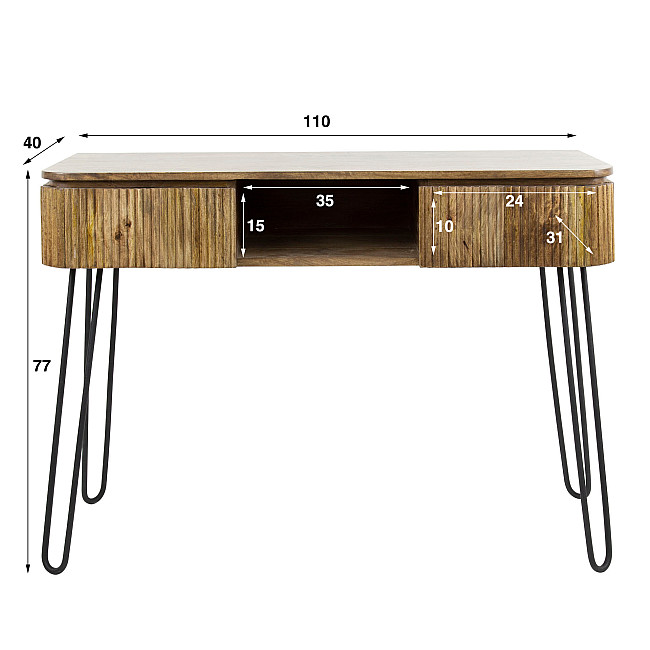 Toaletný stolík/Konzola Wave 23-03 Mango drevo