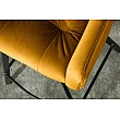 Barová stolička 40308 Loft Zamat Žltá