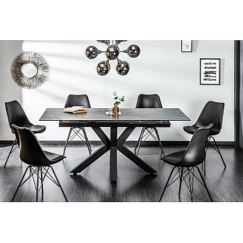 Rozkladací jedálenský stôl 41090 180/225x90cm Láva keramika