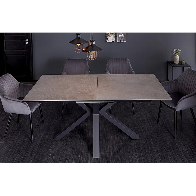Rozkladací jedálenský stôl 41091 180/225x90cm Betón keramika