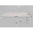 Rozkladací jedálenský stôl 41091 180/225x90cm Betón keramika