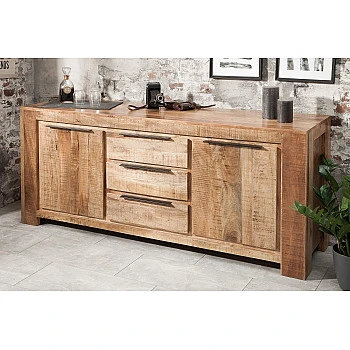Komoda 38930 175cm Drevo Mango Industrial look - PRODUKT JE SKLADOM U NÁS - 1Ks
