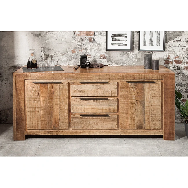 Komoda 38930 175cm Drevo Mango Industrial look - PRODUKT JE SKLADOM U NÁS - 1Ks