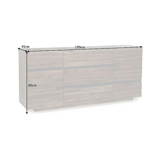 Komoda 40990 Wotan 170cm Drevo Acacia