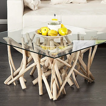 Konferenčný stôl 19806 80x80cm Drevo Teak - PRODUKT JE SKLADOM U NÁS - 1Ks