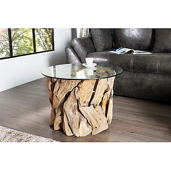 Konferenčný stôl 23208 60x60cm Drevo Teak