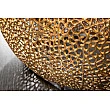 Konferenčný stôl 40285 80x80cm Aluminium Gold