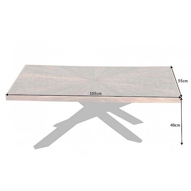 Konferenčný stôl 40526 Wood art 105x55cm Drevo Mango