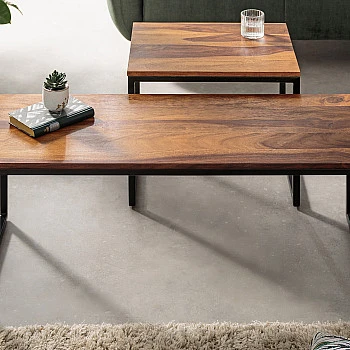 Konferenčný stôl 41069 100x40cm 2-set Drevo Palisander