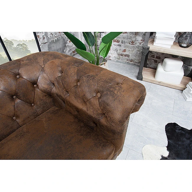 Kreslo 17383 Chesterfield Antik hnedá