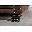 Kreslo 40654 Chesterfield Vintage Hnedá
