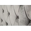Posteľ 38968 180x200cm Zamat Strieborno šedá