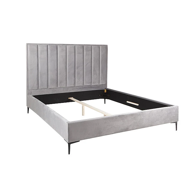 Posteľ 40558 160x200cm Cosmopolite Zamat Strieborno šedá