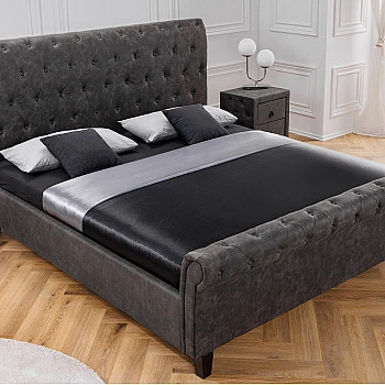 Posteľ 41413 180x200cm Kensington Microfaser Tmavošedá
