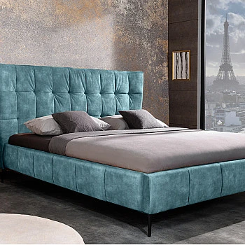 Posteľ 41428 180x200cm Boutique Zamat Petrol