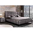 Posteľ 41669 160x200cm Boutique Zamat Tmavošedá