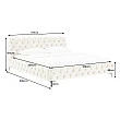 Posteľ 43256 180x200cm Modern Barock Zamat Champagner