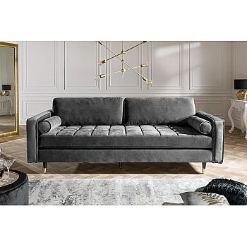 Sedacia súprava 39846 220cm Cozy - Zamat Šedá