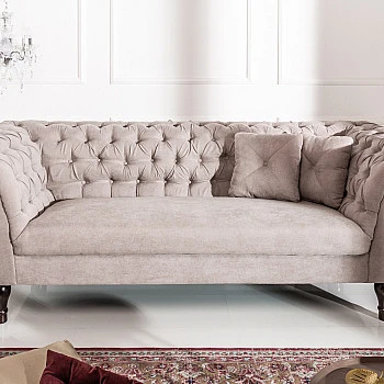 Sedacia súprava 40146 225cm Paris - Zamat Sivá