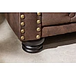 Sedacia súprava 40652 Chesterfield 3-sedenie Vintage Hnedá