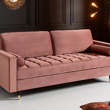 Sedacia súprava 41071 220cm Cozy - Zamat Starorúžová