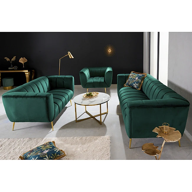 Sedacia súprava 41247 165cm Noblesse Zamat Smaragdovozelená