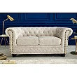Sedacia súprava 42311 Chesterfield 2-sedenie Zamat Champagner