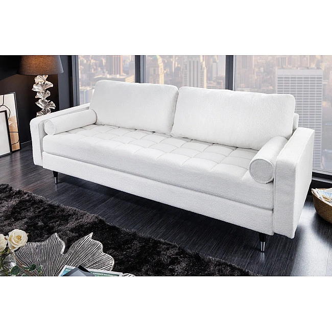 Sedacia súprava 42703 220cm Cozy - Teddy látka biela