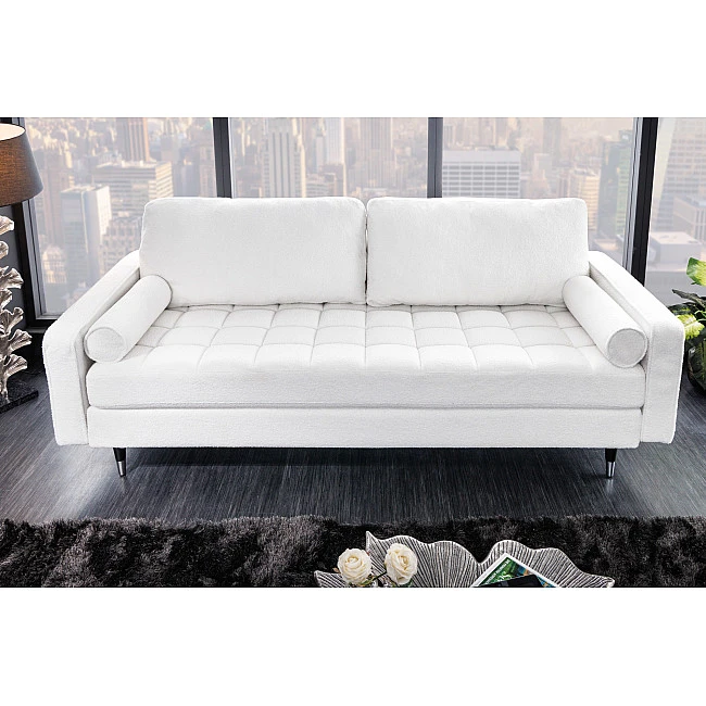 Sedacia súprava 42703 220cm Cozy - Teddy látka biela
