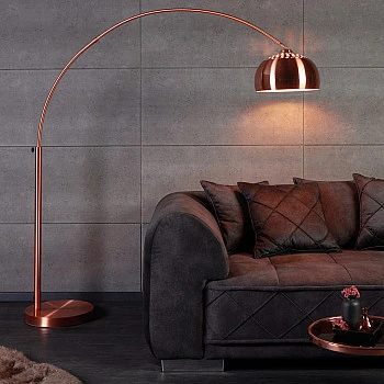 Stojaca lampa 21599 Oblúková Medená