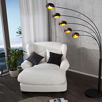 Stojaca lampa 22967 Čierna - PRODUKT JE SKLADOM U NÁS - 1Ks