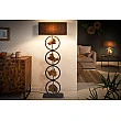 Stojaca lampa 40398 Elements 147cm Čierna Drevo Acacia