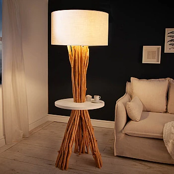 Stojaca lampa 40400 Servant 150cm Prírodná Logan Drevo