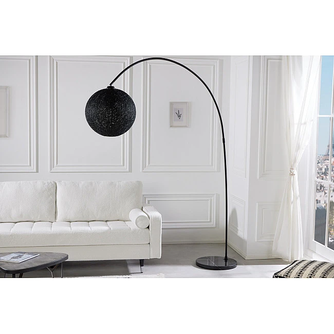 Stojaca lampa 40686 Cocooning 205cm Čierna