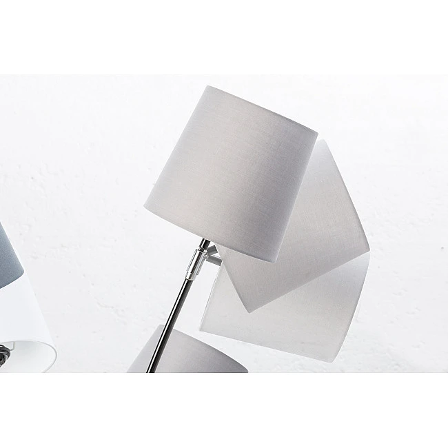 Stojaca lampa 40745 Levels 176cm Čierna, Šedá, Biela