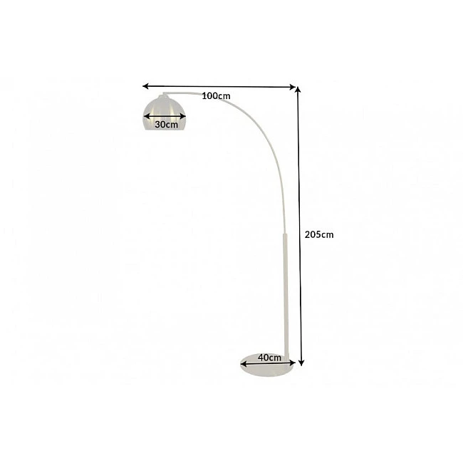 Stojaca lampa 40771 Big Bow 205cm Zlatá