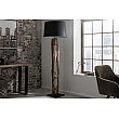 Stojaca lampa 41043 Barracuda 177cm Čierna Drevo Acacia
